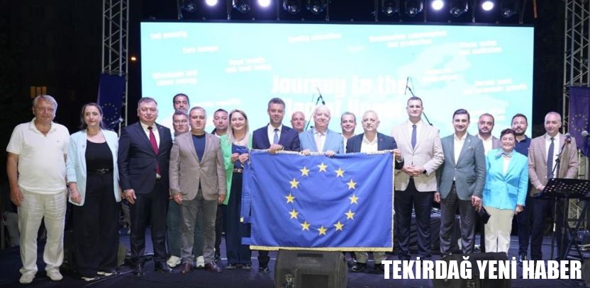 Çorlu, Avrupa Şeref Bayrağını Teslim Aldı
