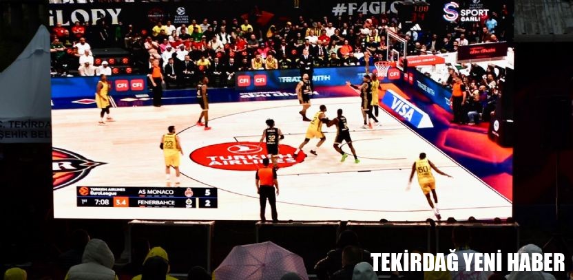 Çorlu`da Final Four Heyecanı Dev Ekranda Yaşandı