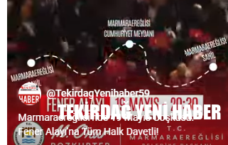 Marmaraereğlisi’nde 19 Mayıs Coşkusu: Fener Alayı’na Tüm Halk Davetli!