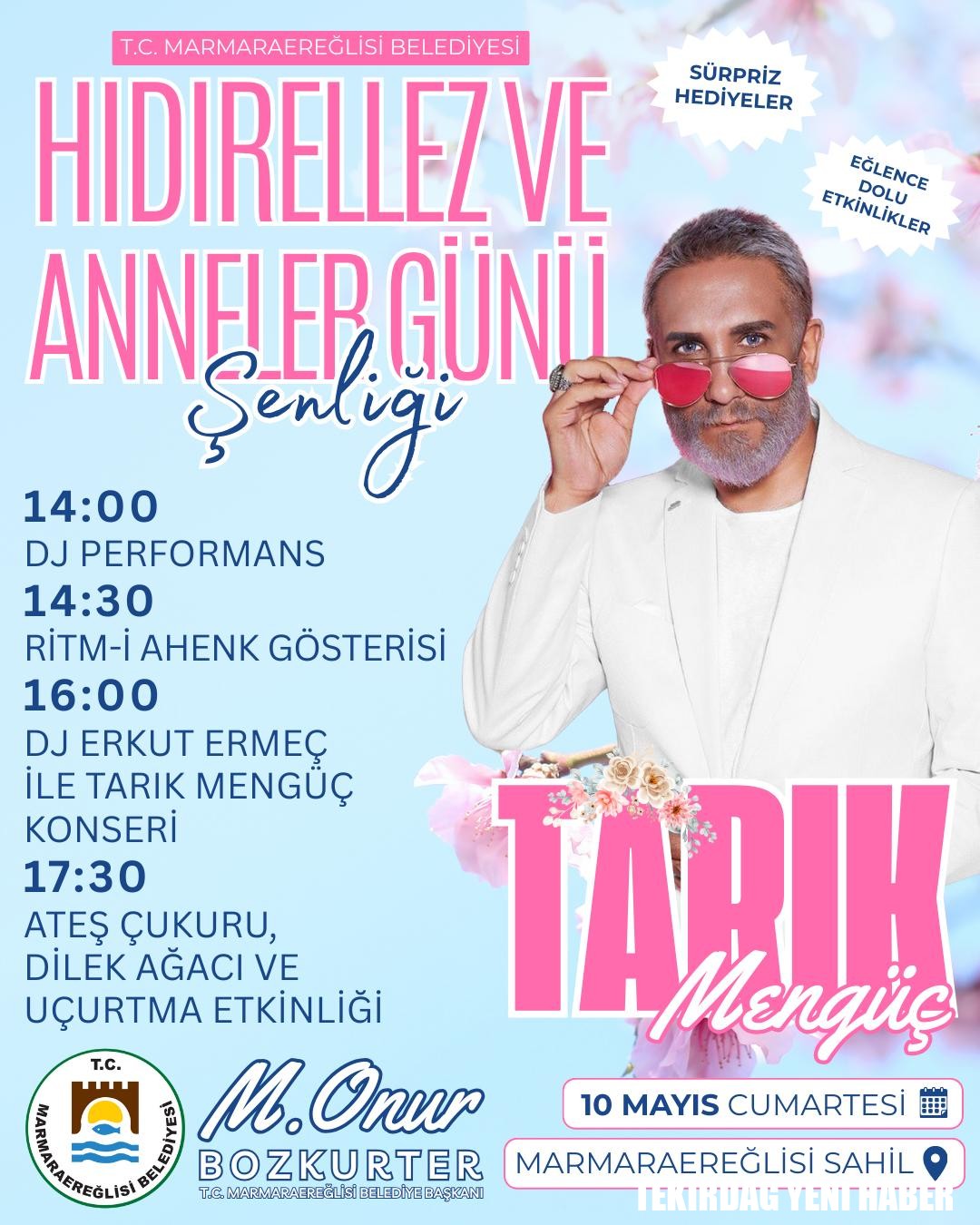 Marmaraereğlisi´nde Bahar Coşkusu: Hıdırellez ve Anneler Günü Şenliği’ne Davetlisiniz!
