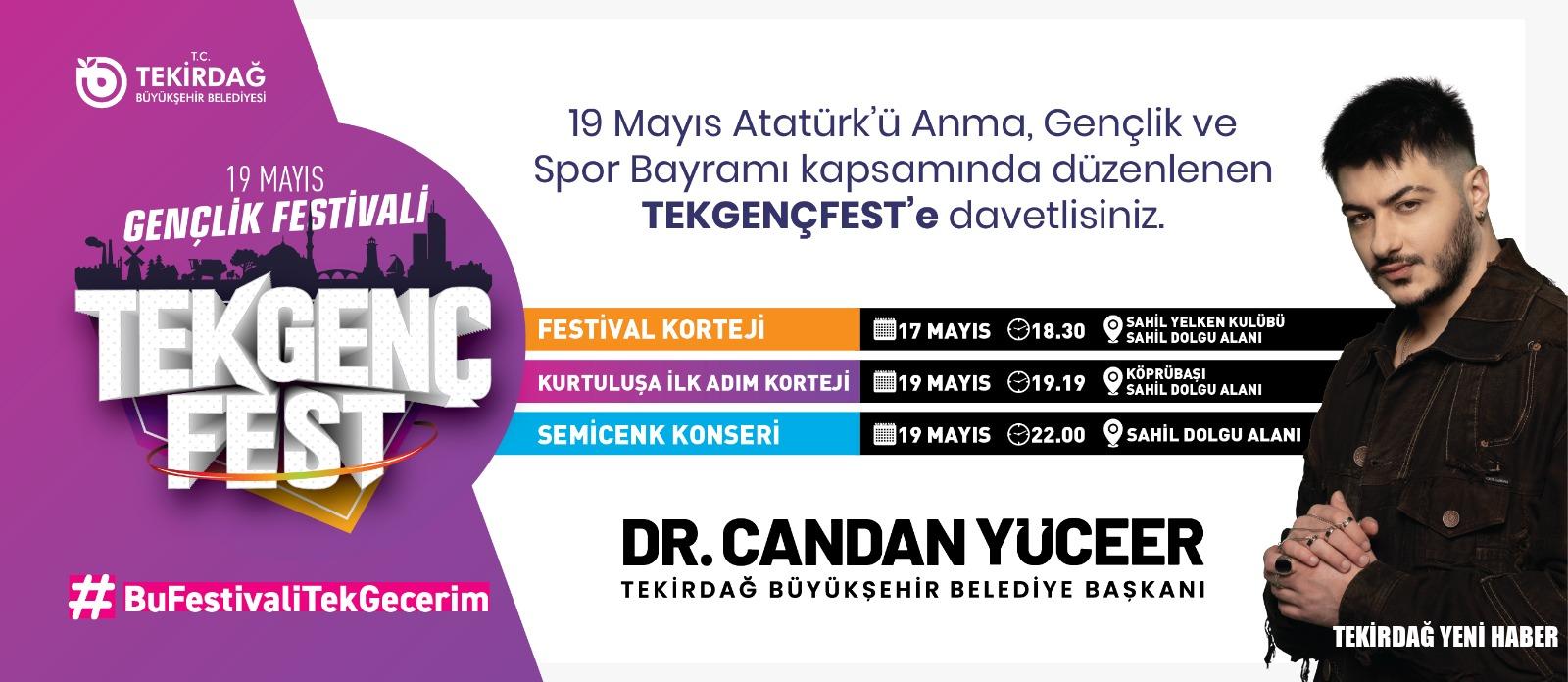 TEKİRDAĞ’DA GENÇLİK COŞKUSU BAŞLIYOR!
