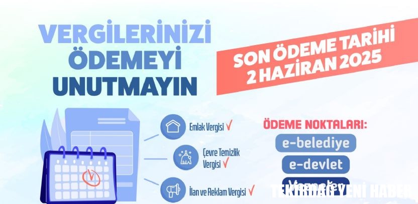 Vergi Ödemelerinde Son Gün 2 Haziran 2025