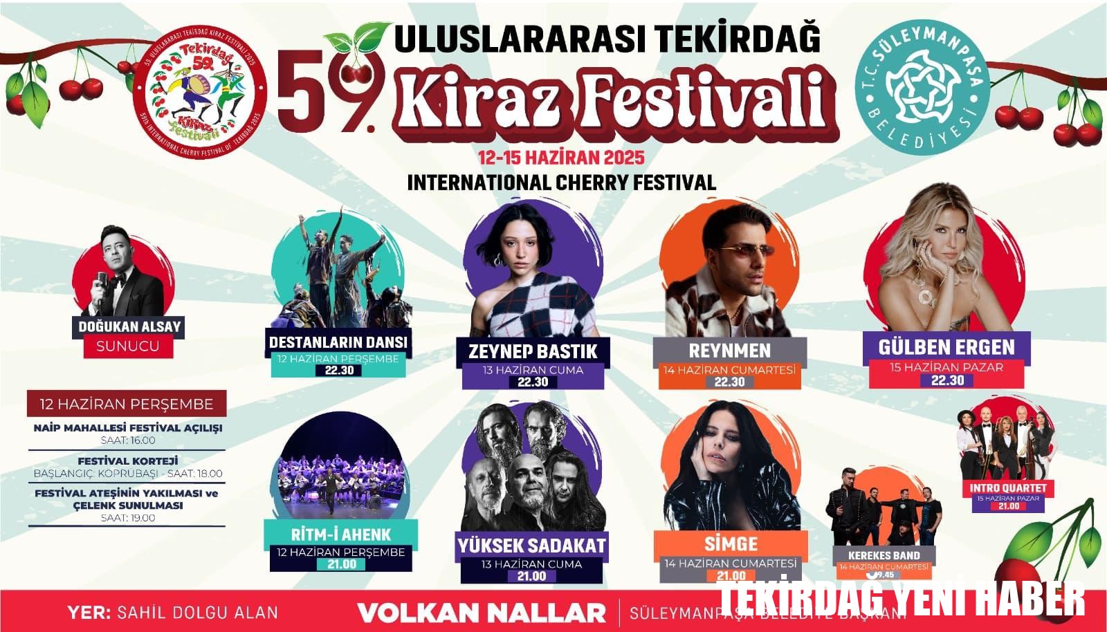 Kiraz Festivali Şehri Bayram Yerine Çevirecek