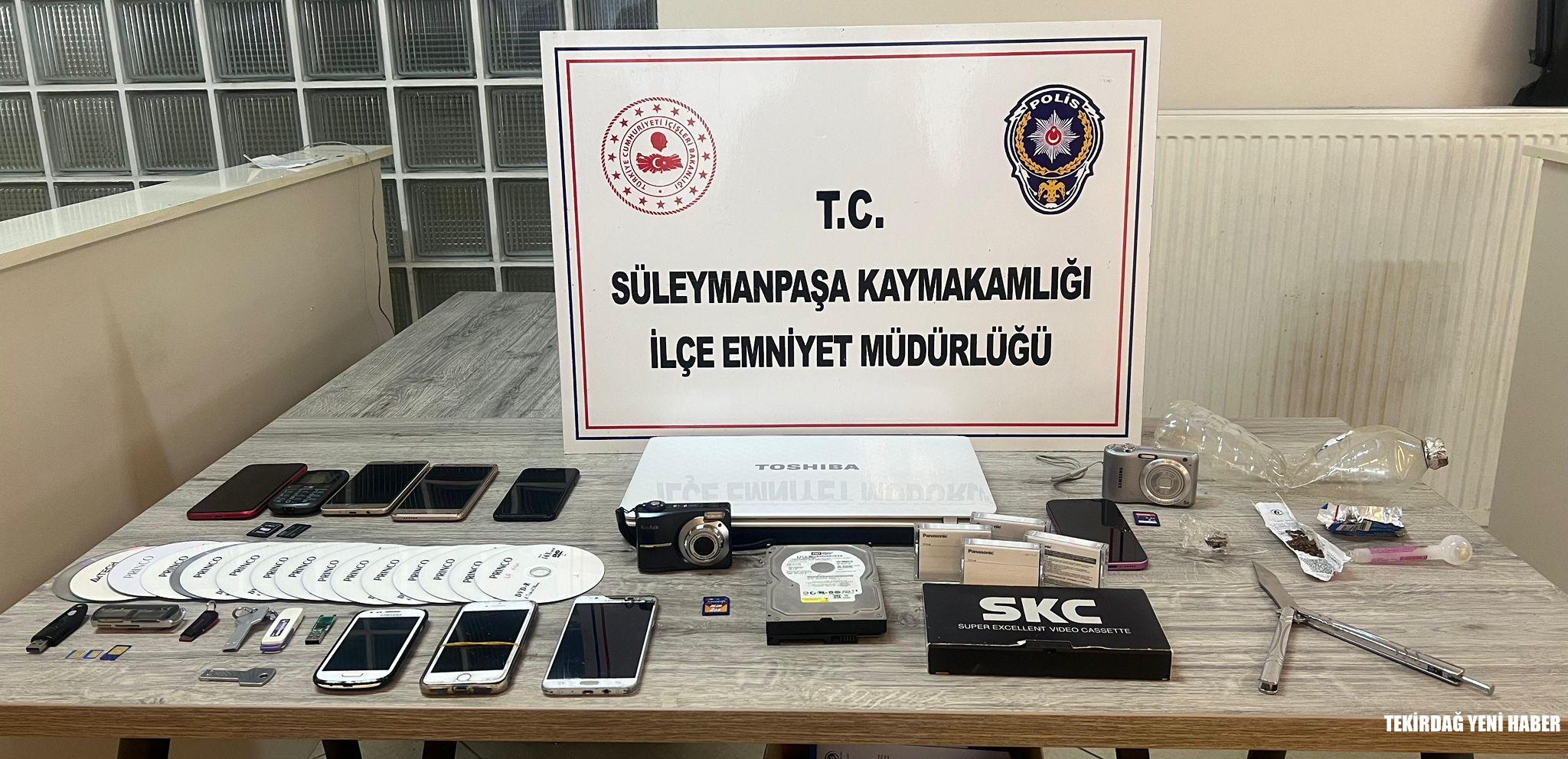 Tekirdağ’da Şantaj ve Uyuşturucu Operasyonu: 4 Tutuklama