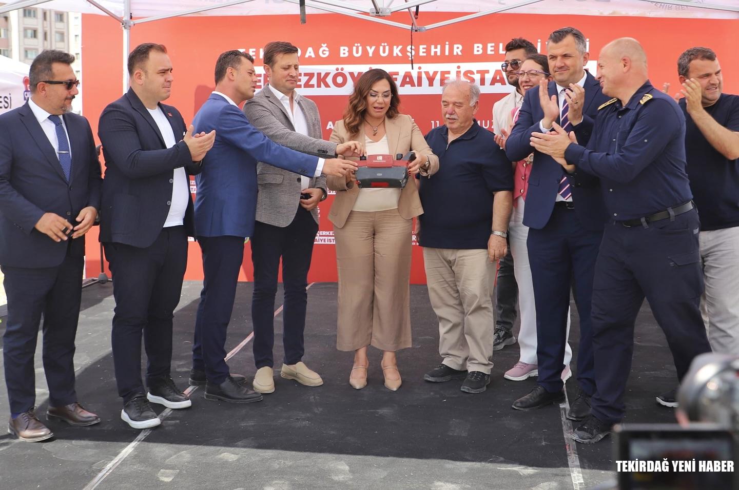 ÇERKEZKÖY İTFAİYE İSTASYONU’NUN TEMELİ ATILDI