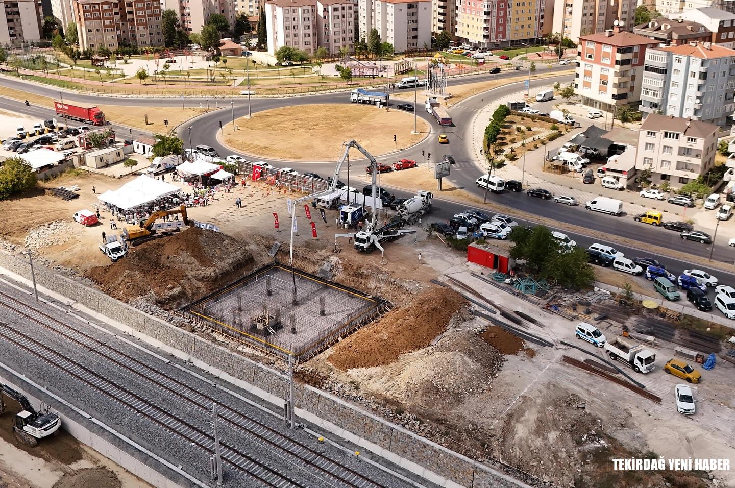 ÇERKEZKÖY İTFAİYE İSTASYONU’NUN TEMELİ ATILDI