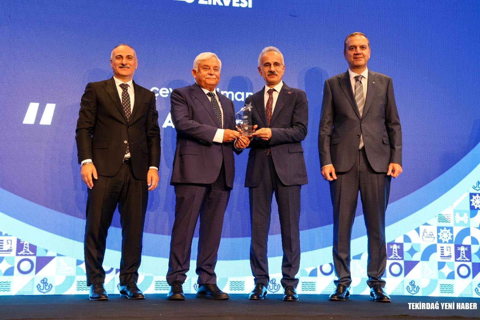 DENİZCİLİKTE SÜRDÜRÜLEBİLİRLİĞİN ÖNCÜSÜ ASYAPORT’A “EN ÇEVRECİ LİMAN TESİSİ” ÖDÜLÜ