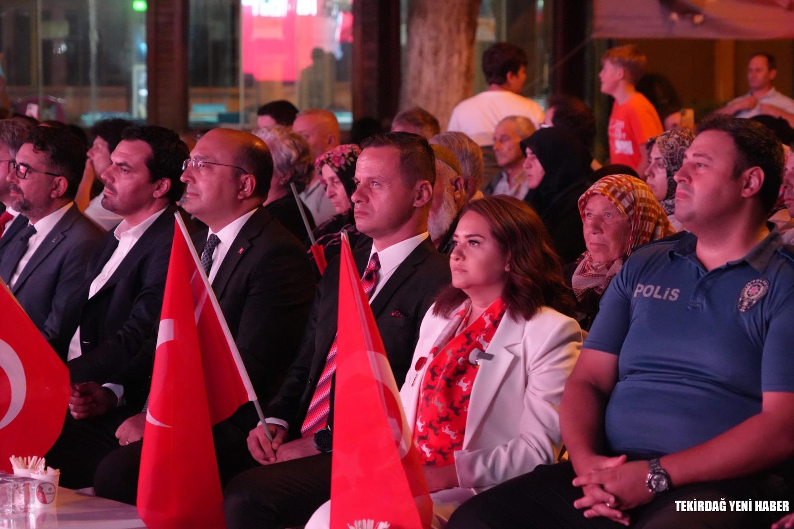 ERGENE’DE 15 TEMMUZ DEMOKRASİ VE MİLLİ BİRLİK GÜNÜ ANMA PROGRAMI DÜZENLENDİ