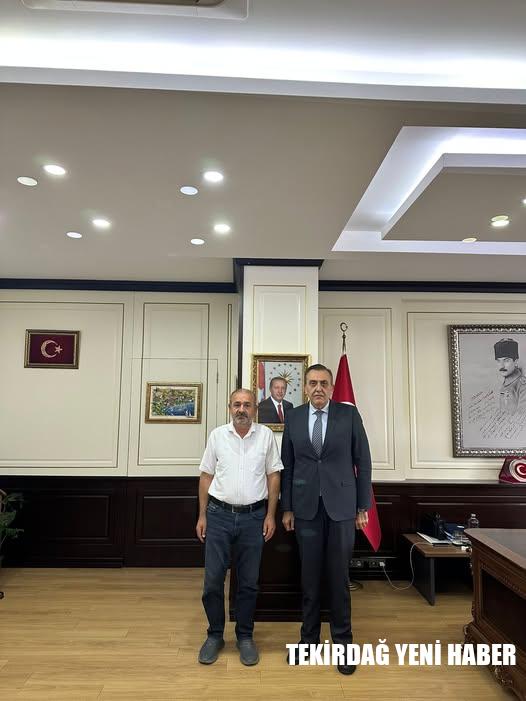 Karacakılavuz Dağlı Yoğurtları Sahibi Sadullah Dağlı’dan Kaymakam Tunçer’e Ziyaret
