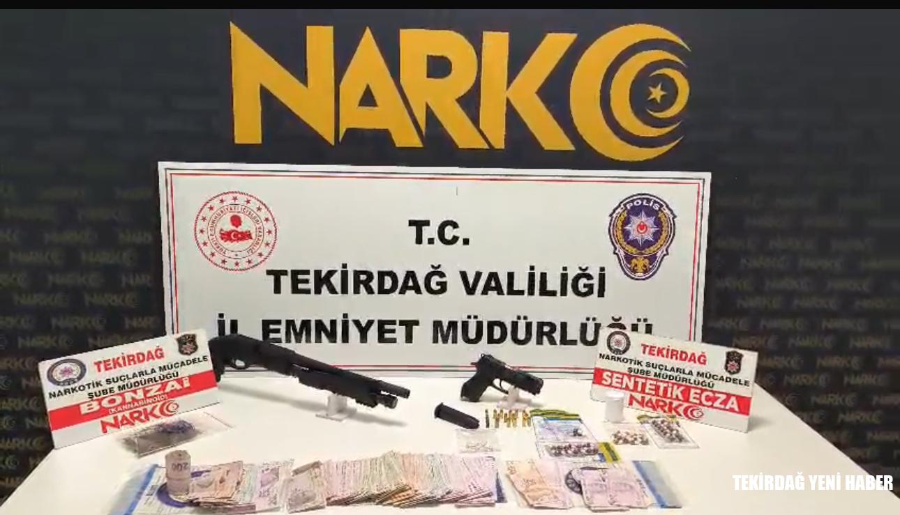 TEKİRDAĞ’DA UYUŞTURUCUYA GEÇİT YOK: 10 KİŞİ TUTUKLANDI