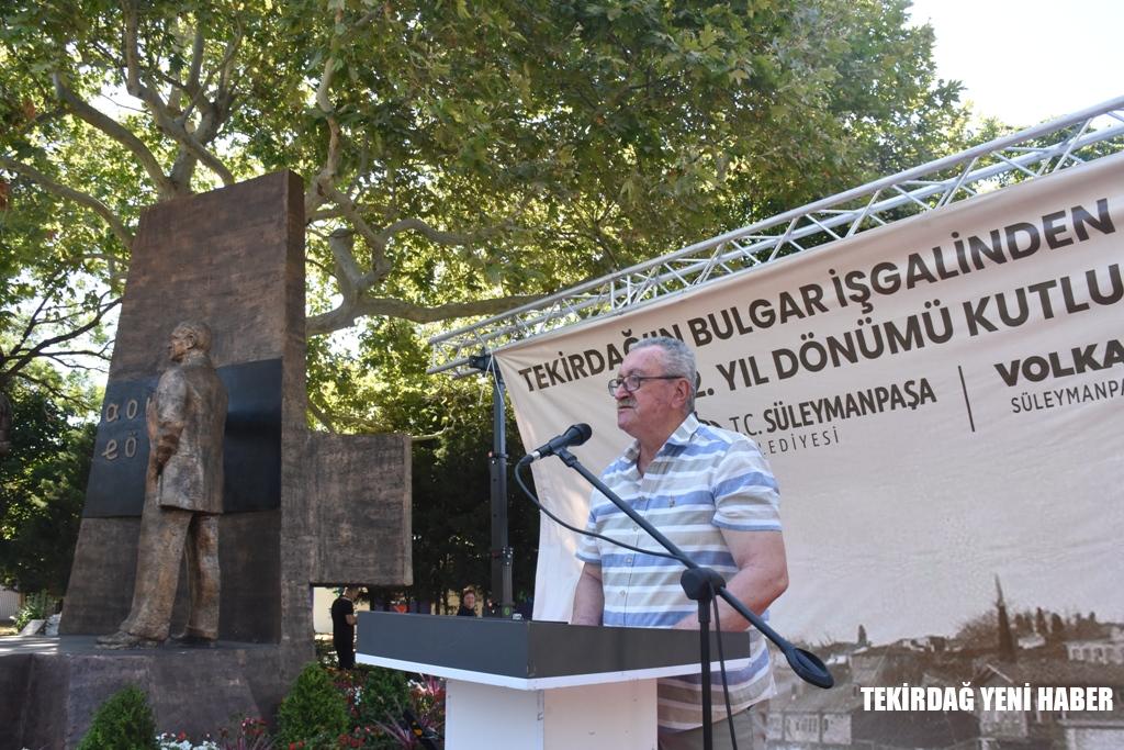 TEKİRDAĞ’IN BULGAR İŞGALİNDEN KURTULUŞUNUN 112. YILDÖNÜMÜ KUTLANDI