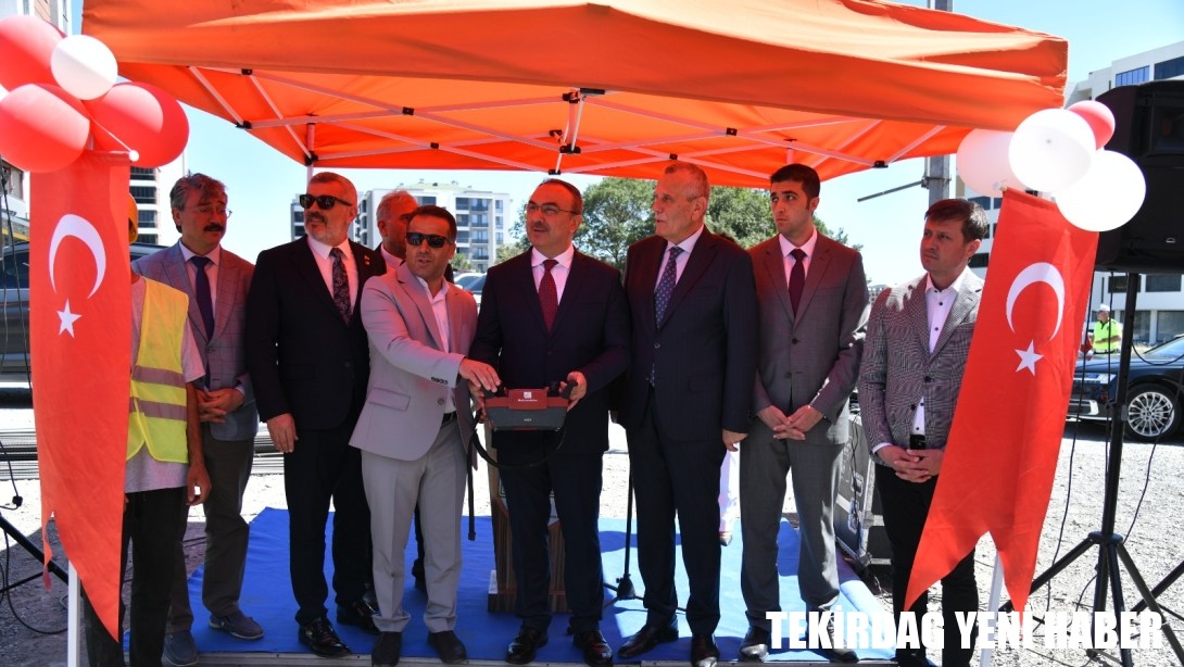 Vali Soytürk Çerkezköy’de Anaokulu Temel Atma Törenine Katıldı