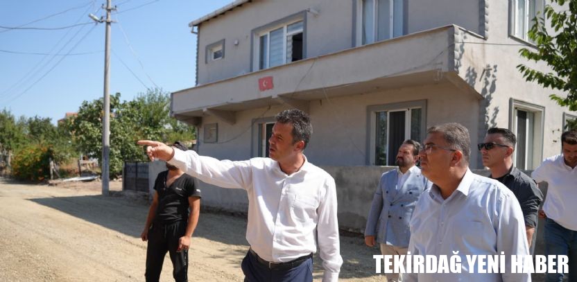 Başkan Sarıkurt, Çorlu`daki Yol ve Altyapı Çalışmalarını İnceledi