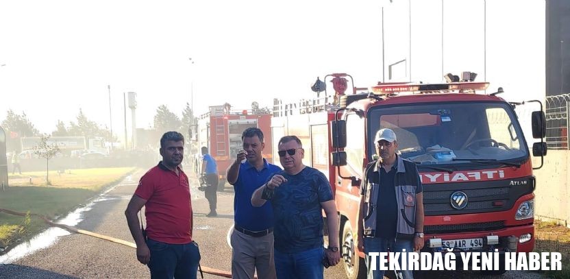 Başkan Sarıkurt Fabrika Yangınını Yerinde İnceledi
