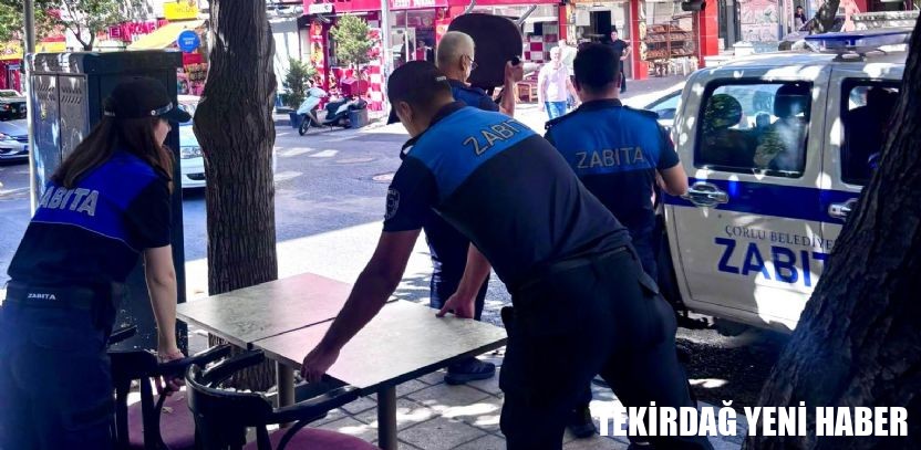 Çorlu Zabıtası Kararlı: Kaldırımlar Yayalarındır