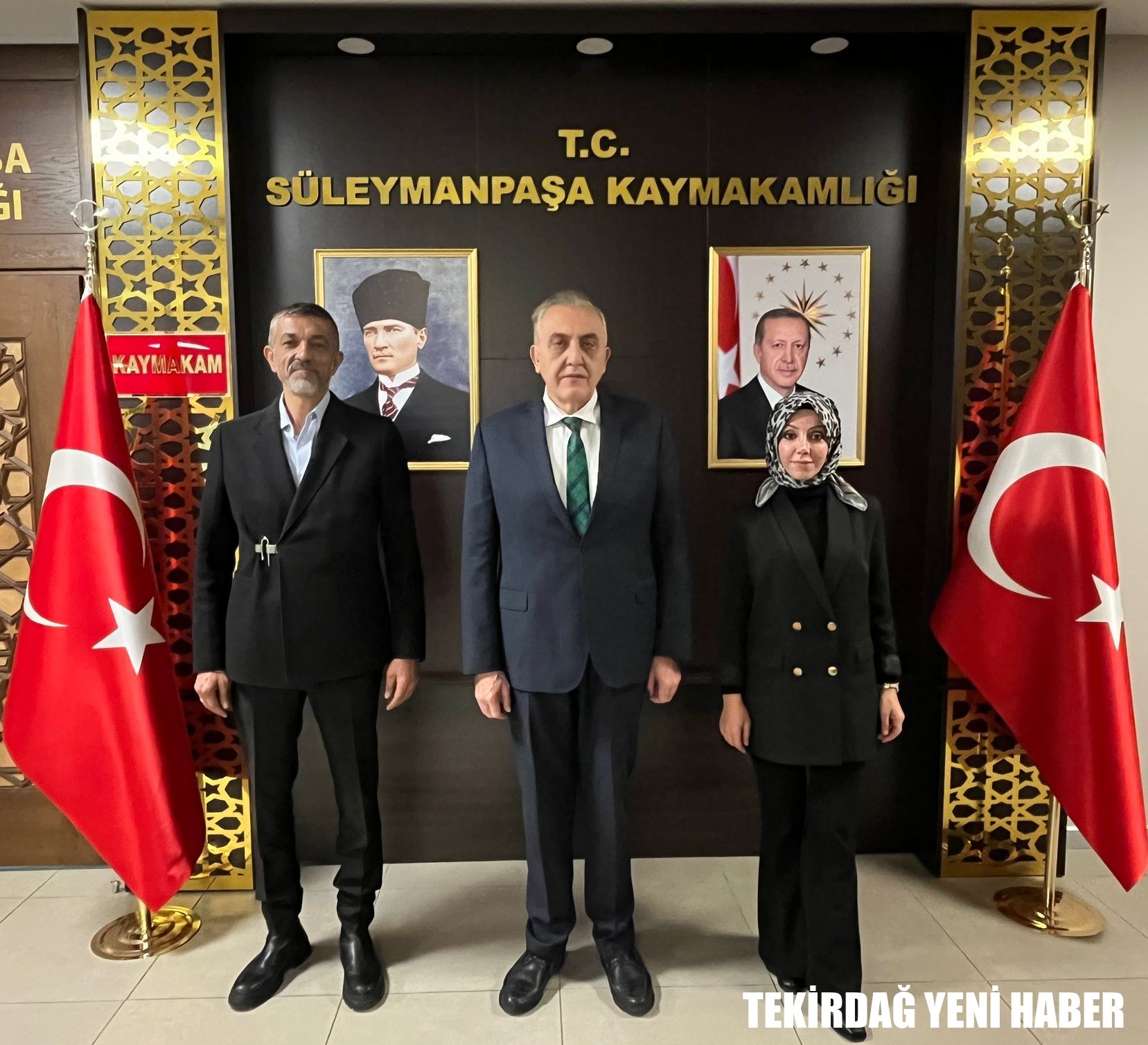 Kaymakamı  Mahmut Nedim TUNÇER, iş insanları Muhammed Mustafa DÜYANLI ve Süheyla BALTACI’nın ziyaretlerini…