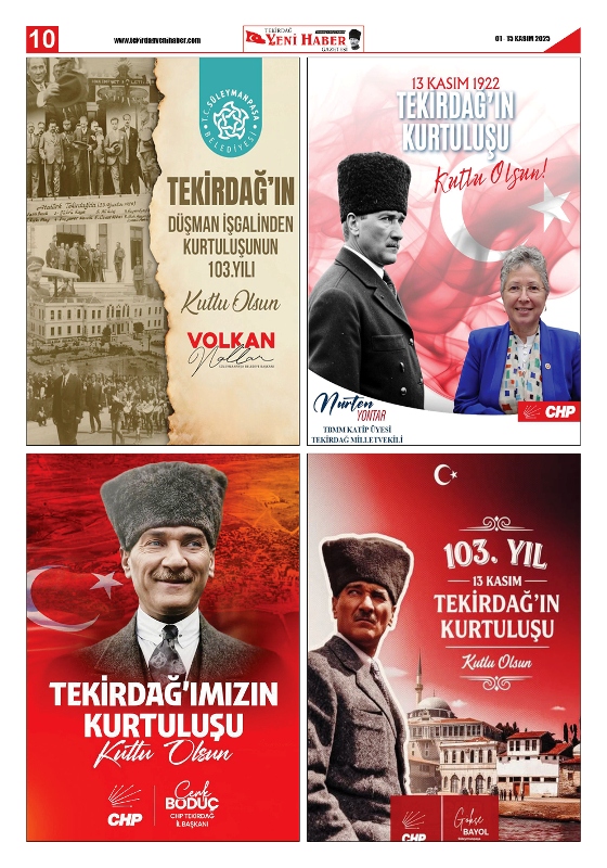 Tekirdağ Yeni Haber Gazetesi 566.Sayı Çıktı