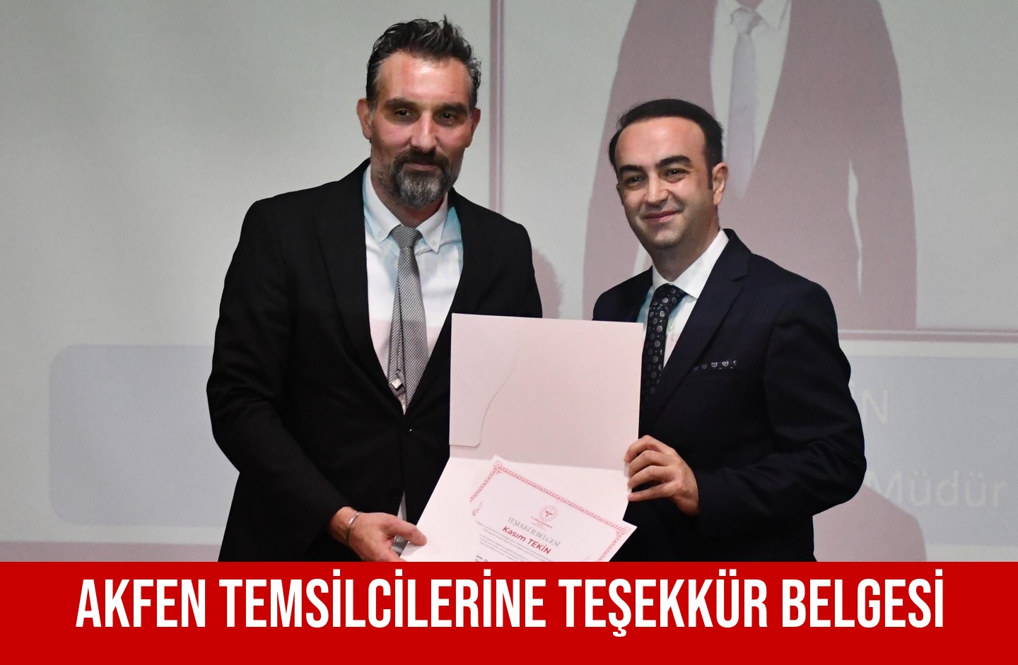 AKFEN TEMSİLCİLERİNE TEŞEKKÜR BELGESİ