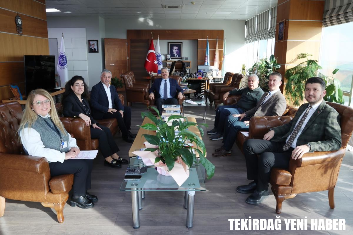 İŞ BANKASI TEKİRDAĞ ŞUBESİNDEN ÜNİVERSİTEMİZ REKTÖRÜNE ZİYARET