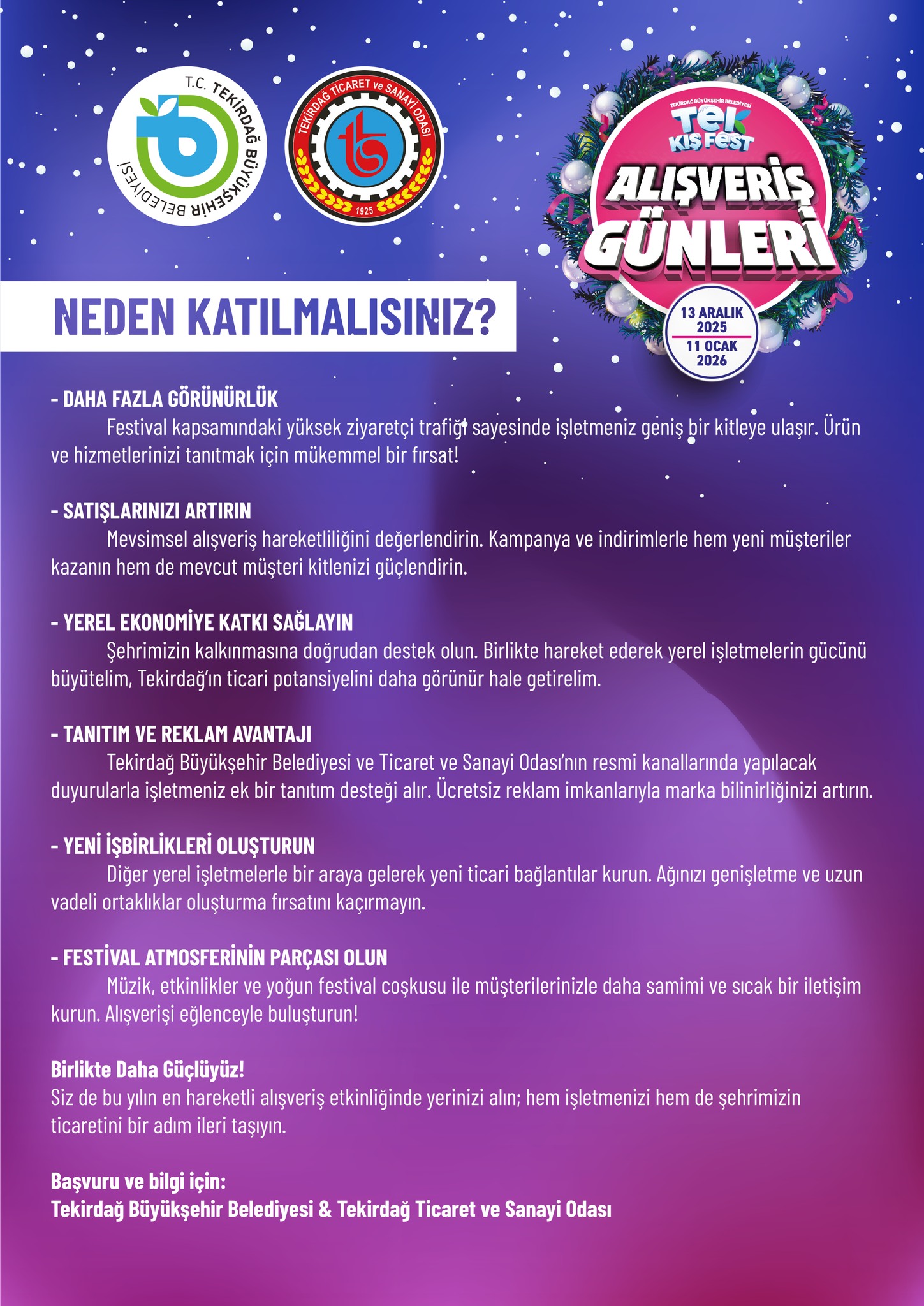 Tekirdağ Alışveriş Günleri’nin açılışı gerçekleşti.