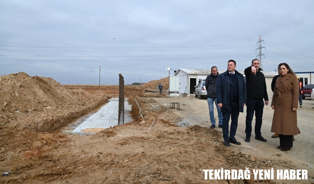 CANDAN BAŞKAN ÇORLU’DA YAPIMI DEVAM EDEN YATIRIMLARI SAHADA İNCELEDİ