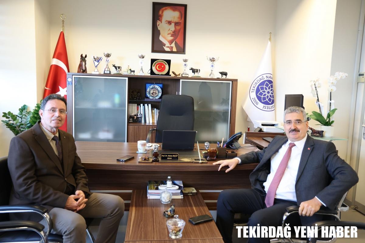 Rektör Şahin’den Dekan Bulut’a Ziyaret –  Veteriner Fakültesinde Çalışmalar ve Projeler Değerlendirildi