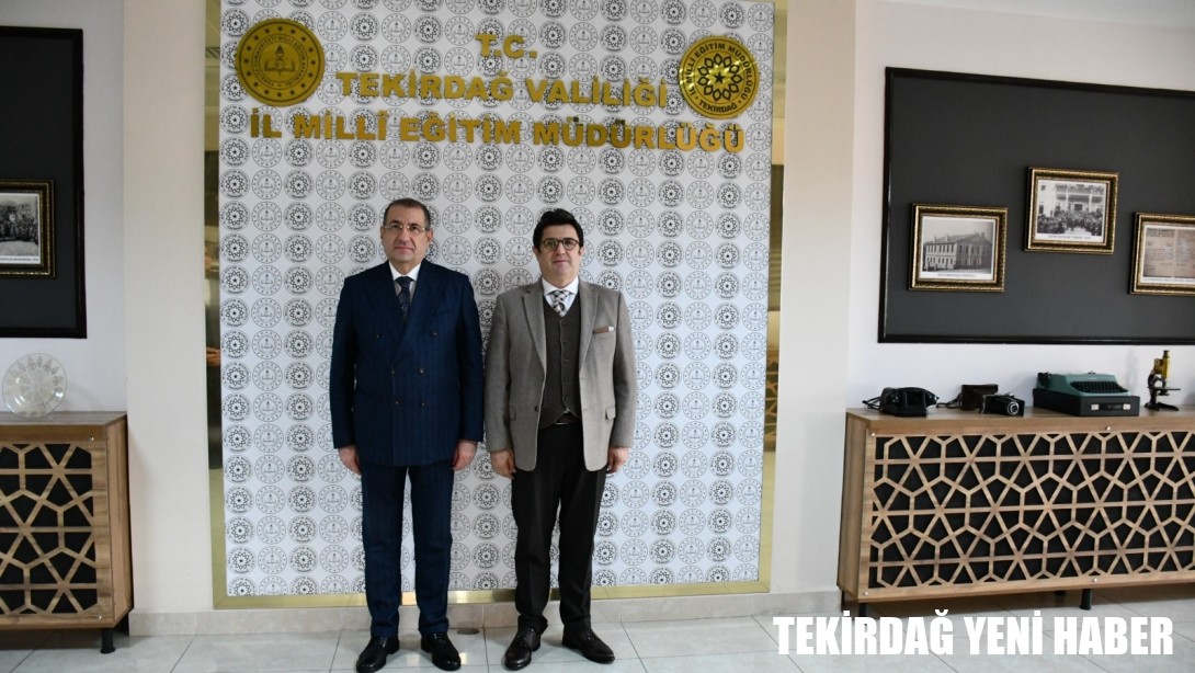 Tekirdağ Bölge Adliye Mahkemesi Başsavcısından İl Millî Eğitim Müdürü Dr. Aziz Yeniyol’a Ziyaret