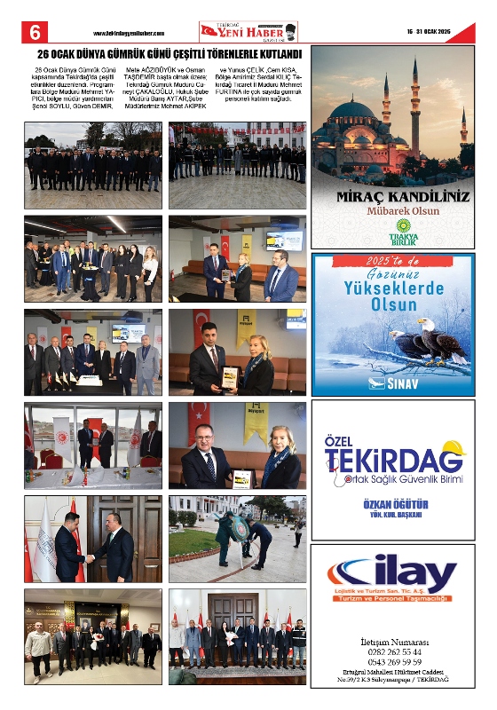 Tekirdağ Yeni Haber Gazetesi 571.Sayı Çıktı
