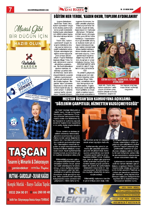Tekirdağ Yeni Haber Gazetesi 571.Sayı Çıktı
