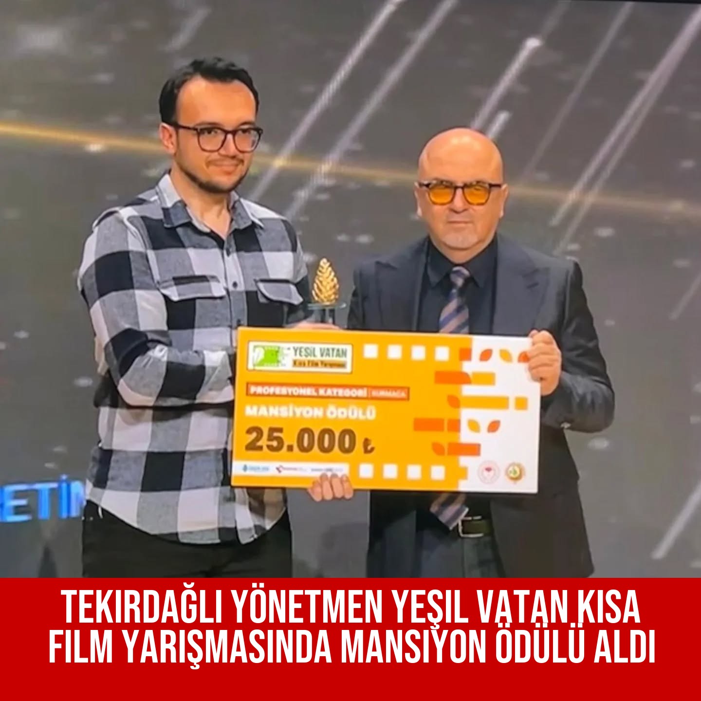 Tekirdağlı Yönetmen Yeşil Vatan Kısa Film Yarışmasında Mansiyon Ödülü Aldı