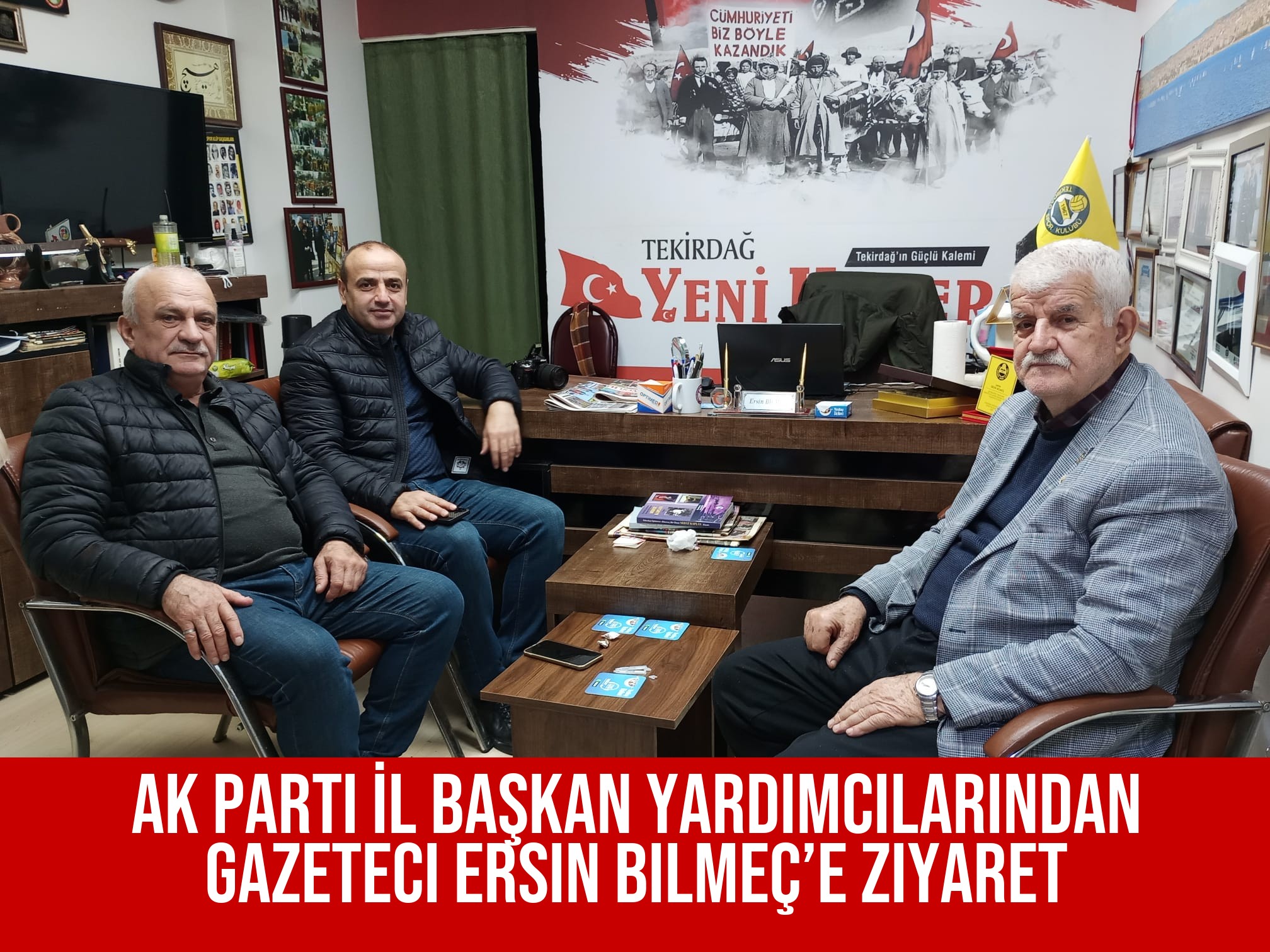 AK Parti İl Başkan Yardımcılarından Gazeteci Ersin Bilmeç’e Ziyaret