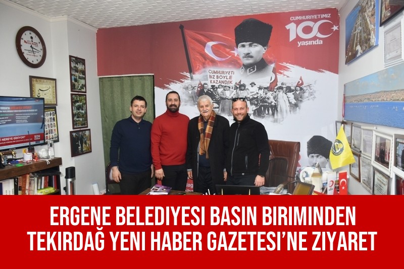 Ergene Belediyesi Basın Biriminden Tekirdağ Yeni Haber Gazetesi’ne Ziyaret