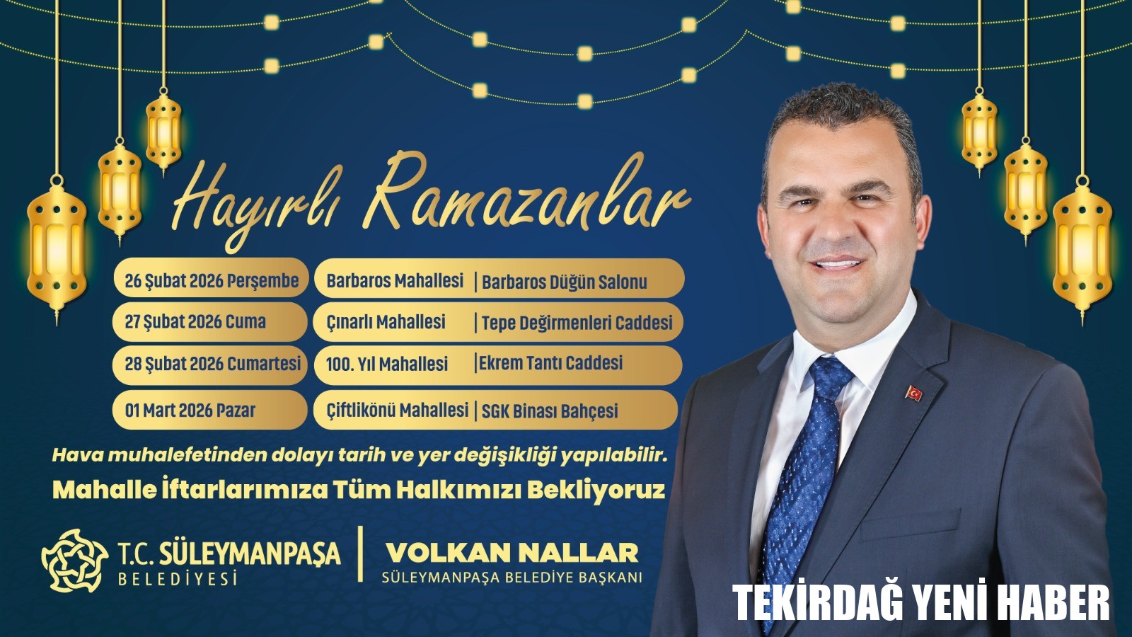 Halk Sofraları Mahalle İftarları Devam Ediyor