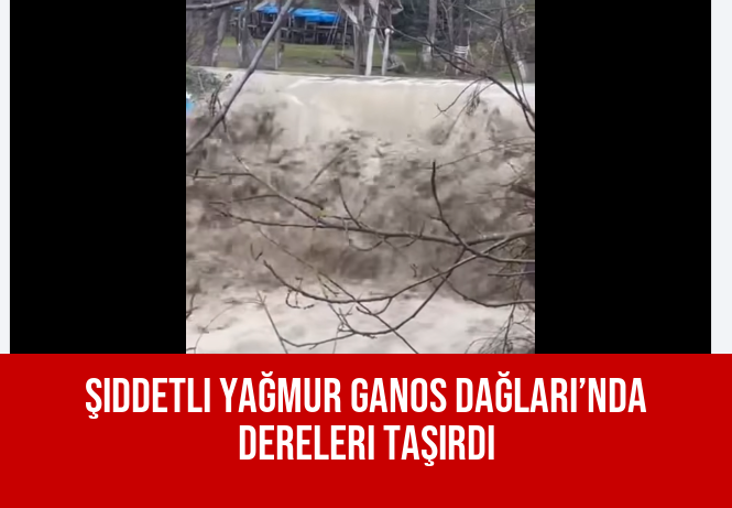 Şiddetli Yağmur Ganos Dağları’nda Dereleri Taşırdı