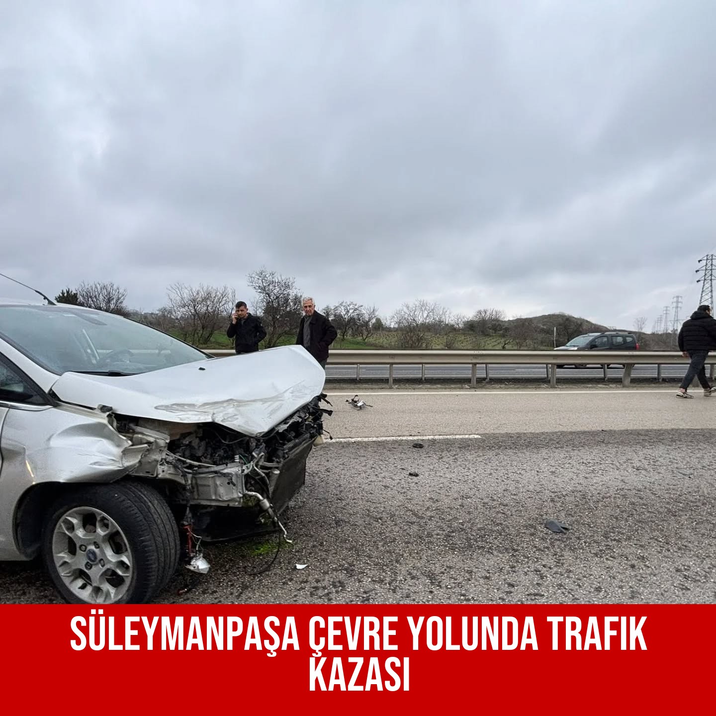 Süleymanpaşa Çevre Yolunda Trafik Kazası
