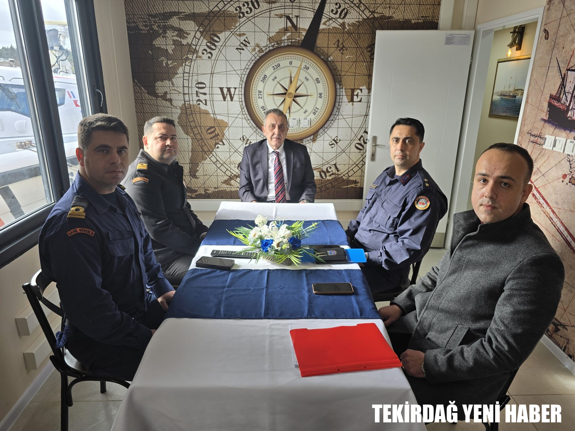 Süleymanpaşa Sahil Güvenlik Karakol Komutanlığında Asayiş Toplantısı Gerçekleştirildi