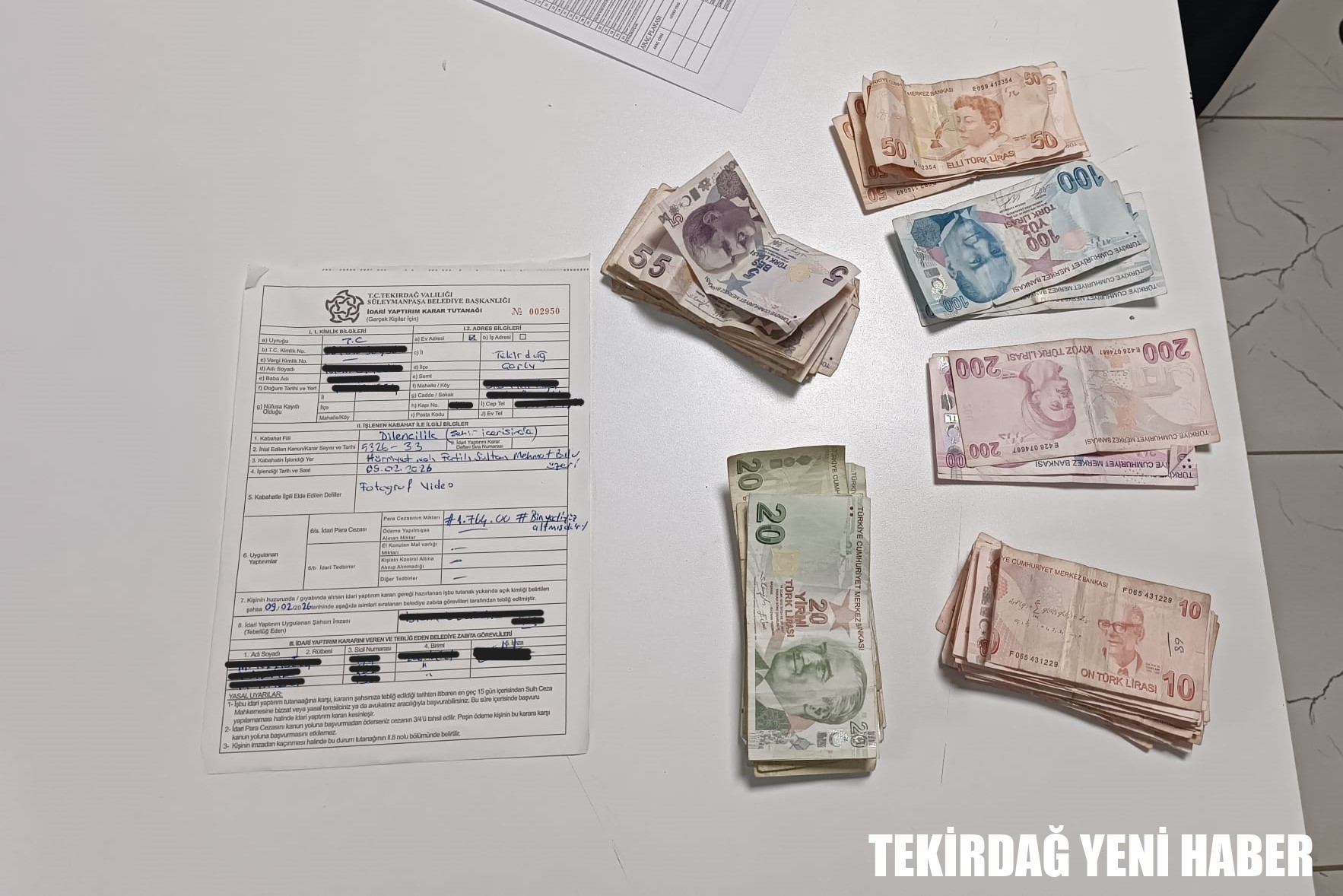 Süleymanpaşa Zabıtasından Dilenci Baba Oğula Suçüstü