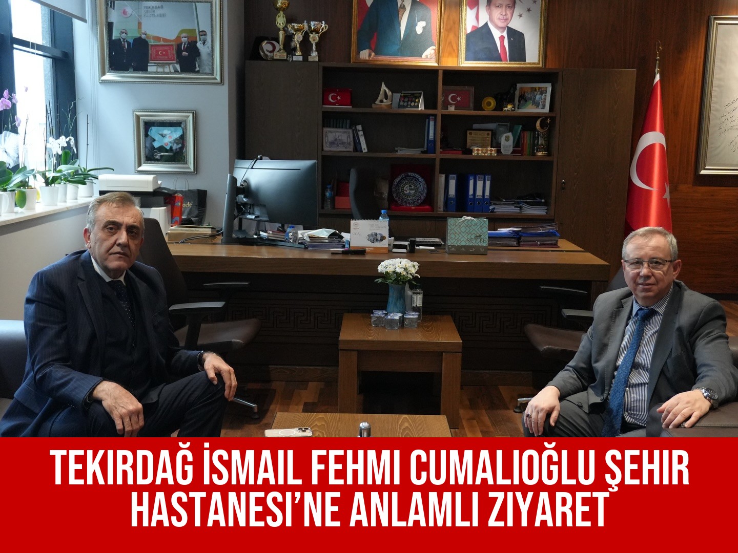 Tekirdağ İsmail Fehmi Cumalıoğlu Şehir Hastanesi’ne Anlamlı Ziyaret
