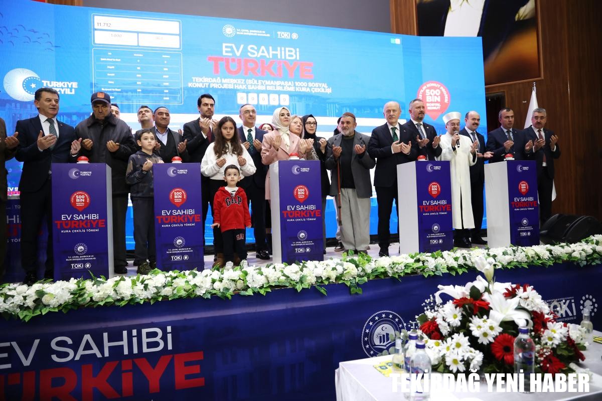 Tekirdağ Sosyal Konut Kura Çekimleri Namık Kemal Üniversitesi Ev Sahipliğinde Gerçekleşti