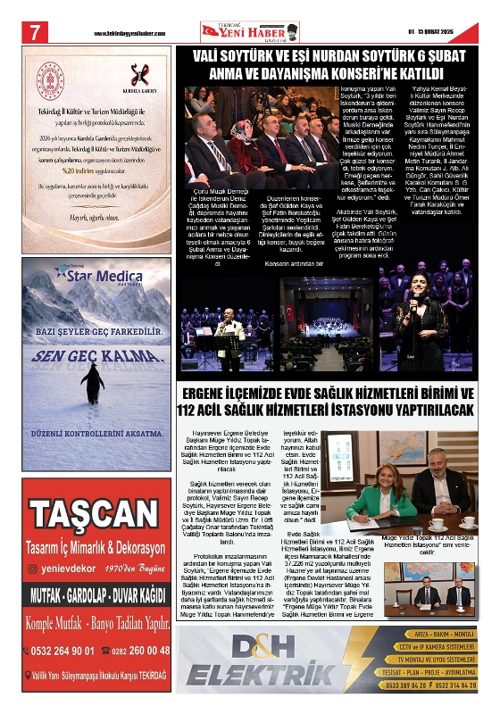 Tekirdağ Yeni Haber Gazetesi 572.Sayı Çıktı