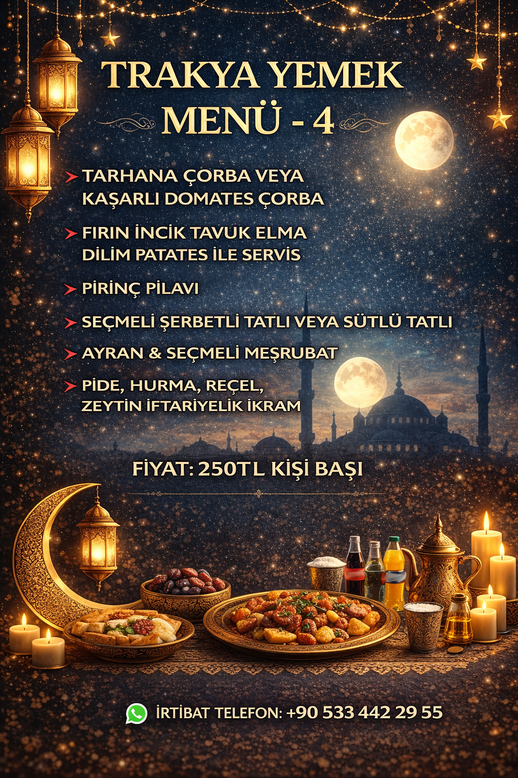 TEKİRDAĞ’DA RAMAZAN SOFRALARININ GÜVENİLİR ADRESİ: TRAKYA YEMEK