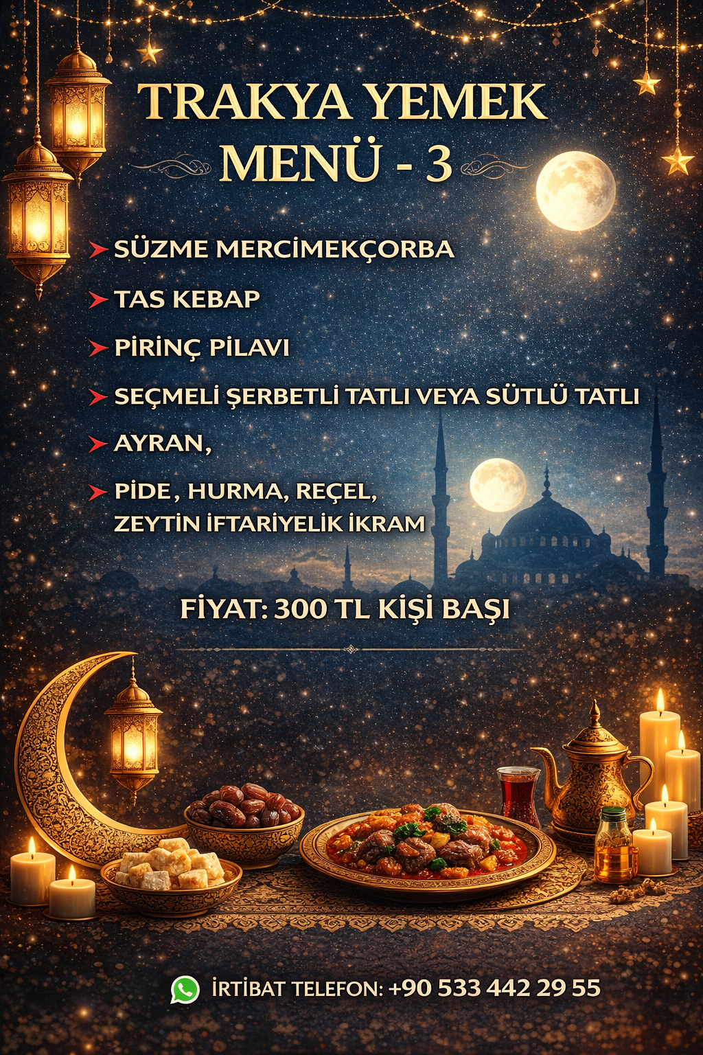 TEKİRDAĞ’DA RAMAZAN SOFRALARININ GÜVENİLİR ADRESİ: TRAKYA YEMEK