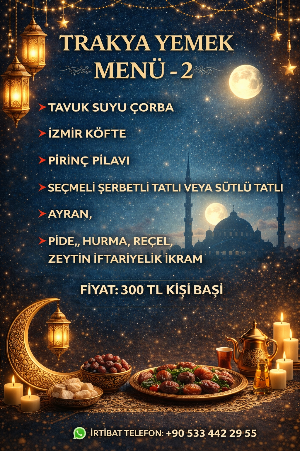 TEKİRDAĞ’DA RAMAZAN SOFRALARININ GÜVENİLİR ADRESİ: TRAKYA YEMEK