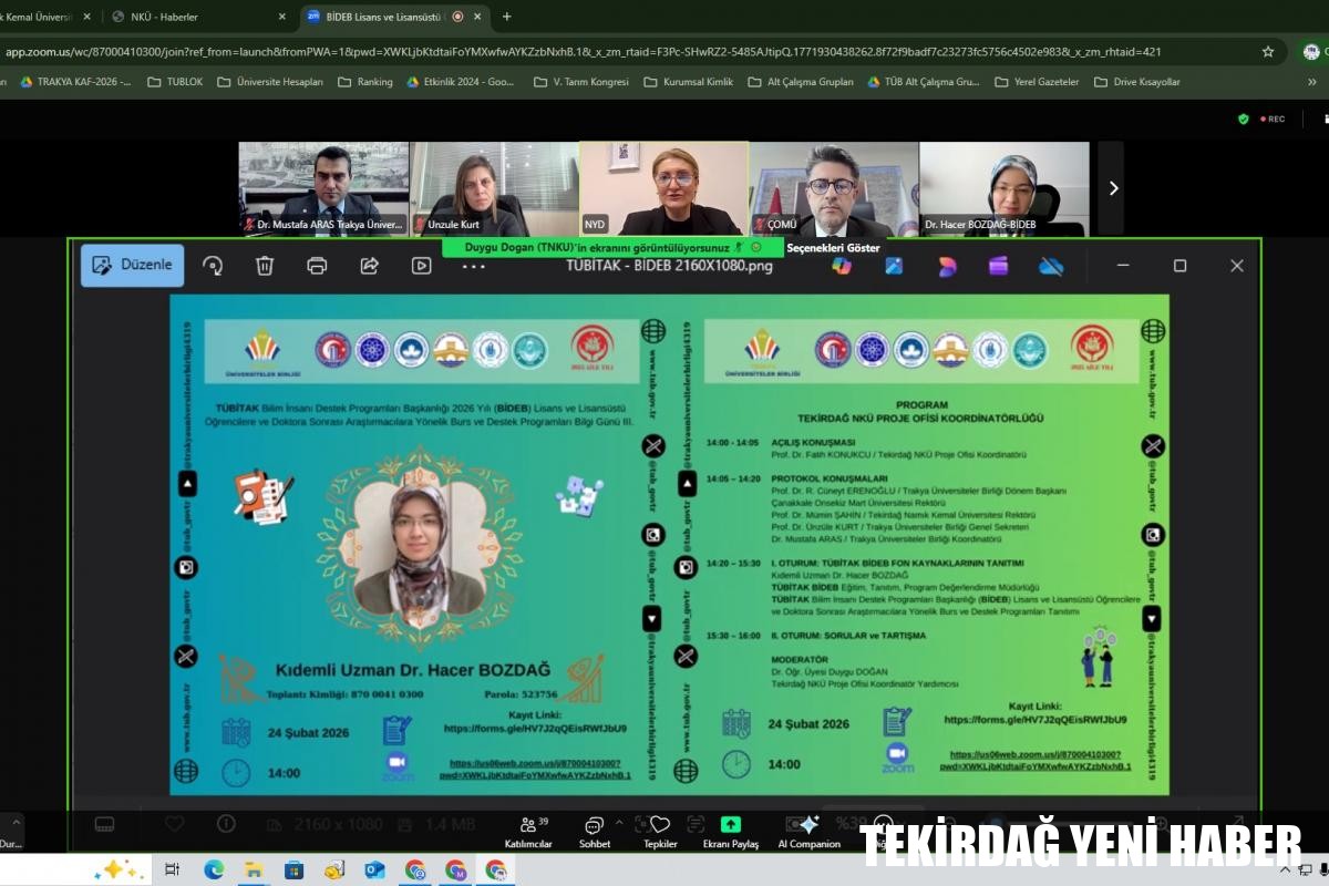 TÜBİTAK BİDEB 2026 YILI LİSANS VE LİSANSÜSTÜ ÖĞRENCİLERE VE DOKTORA SONRASI ARAŞTIRMACILARA YÖNELİK BURS VE DESTEK PROGRAMLARI BİLGİ GÜNÜ III GERÇEKLEŞTİRİLDİ