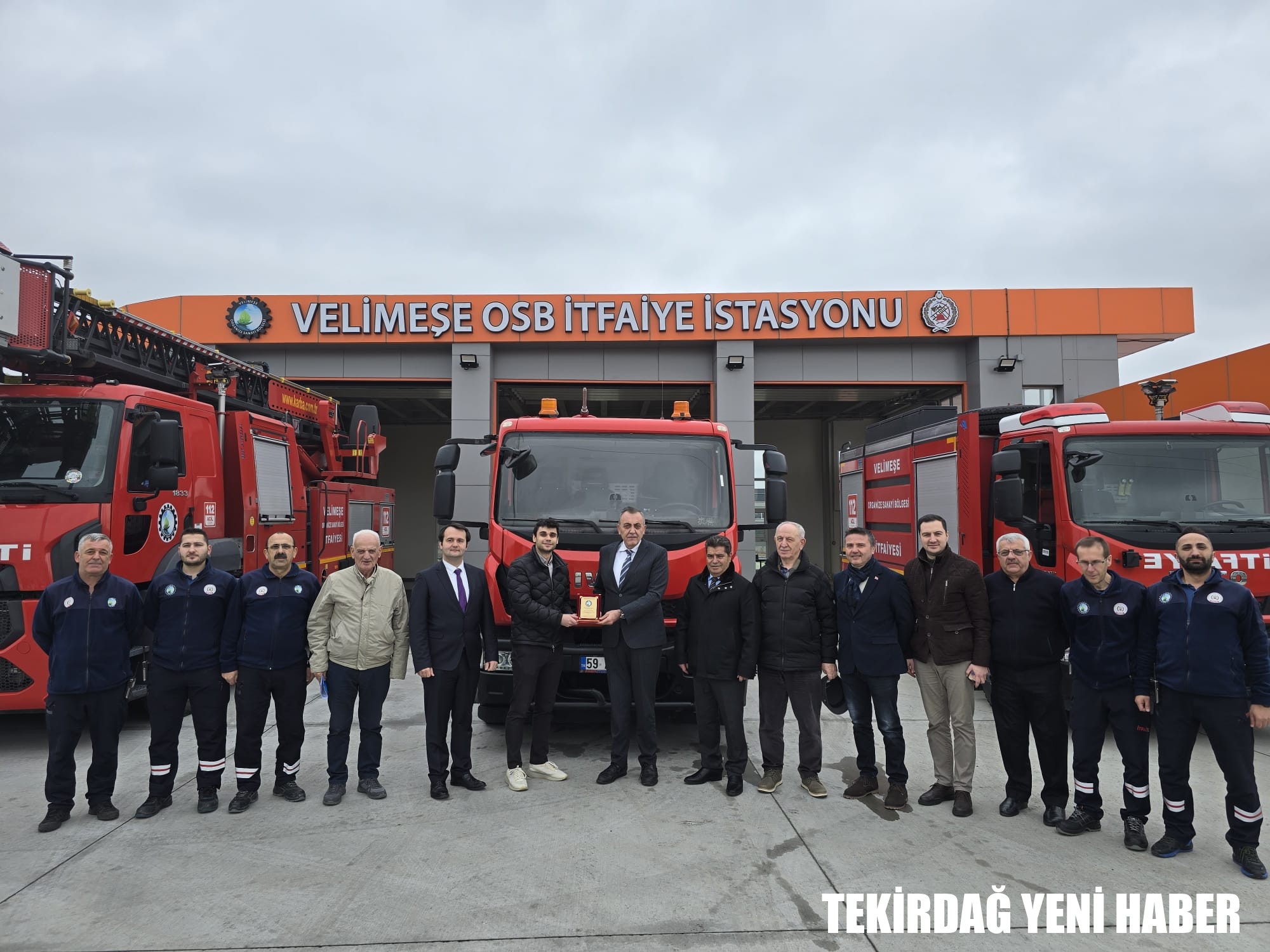 Velimeşe Organize Sanayi Bölge Müdürlüğü İtfaiye İstasyonuna Bağışlanan İtfaiye Aracı Teslim Alma Programı
