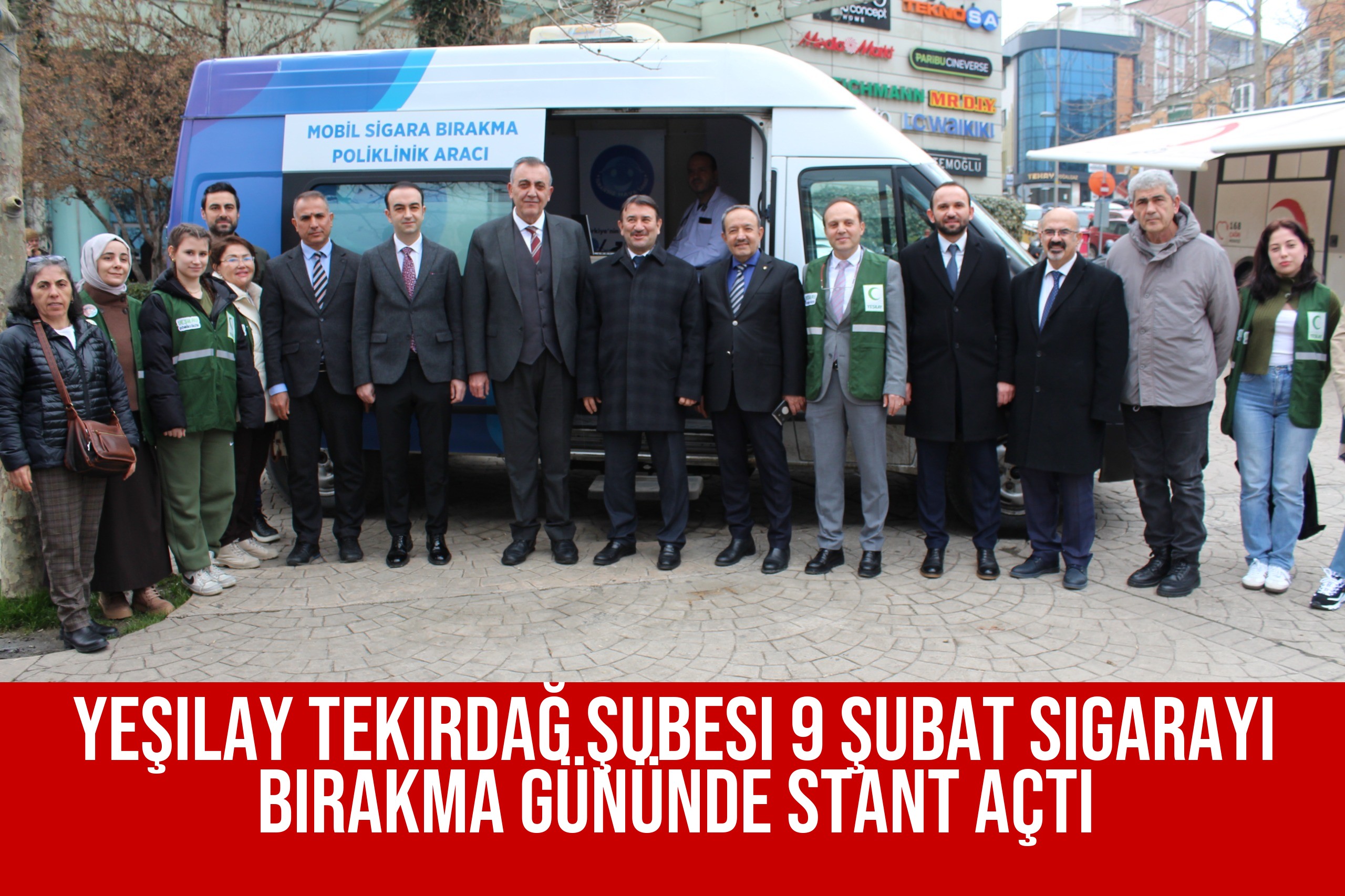 Yeşilay Tekirdağ Şubesi 9 Şubat Sigarayı Bırakma Gününde Stant Açtı