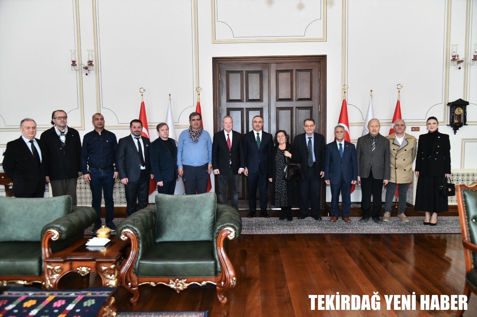 Batı Trakya Gazeteciler Derneği Başkan ve Üyeleri Vali Soytürk’ü Ziyaret Etti