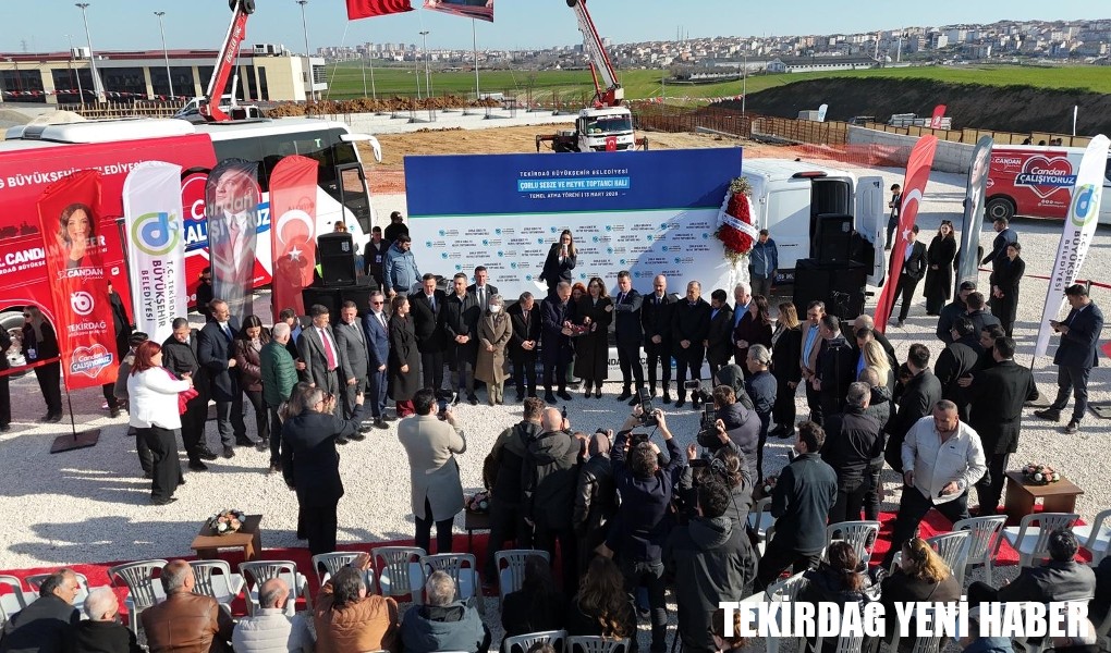 CANDAN BAŞKAN SÖZÜNÜ TUTTU: MODERN HAL ÇORLU’DA YÜKSELİYOR