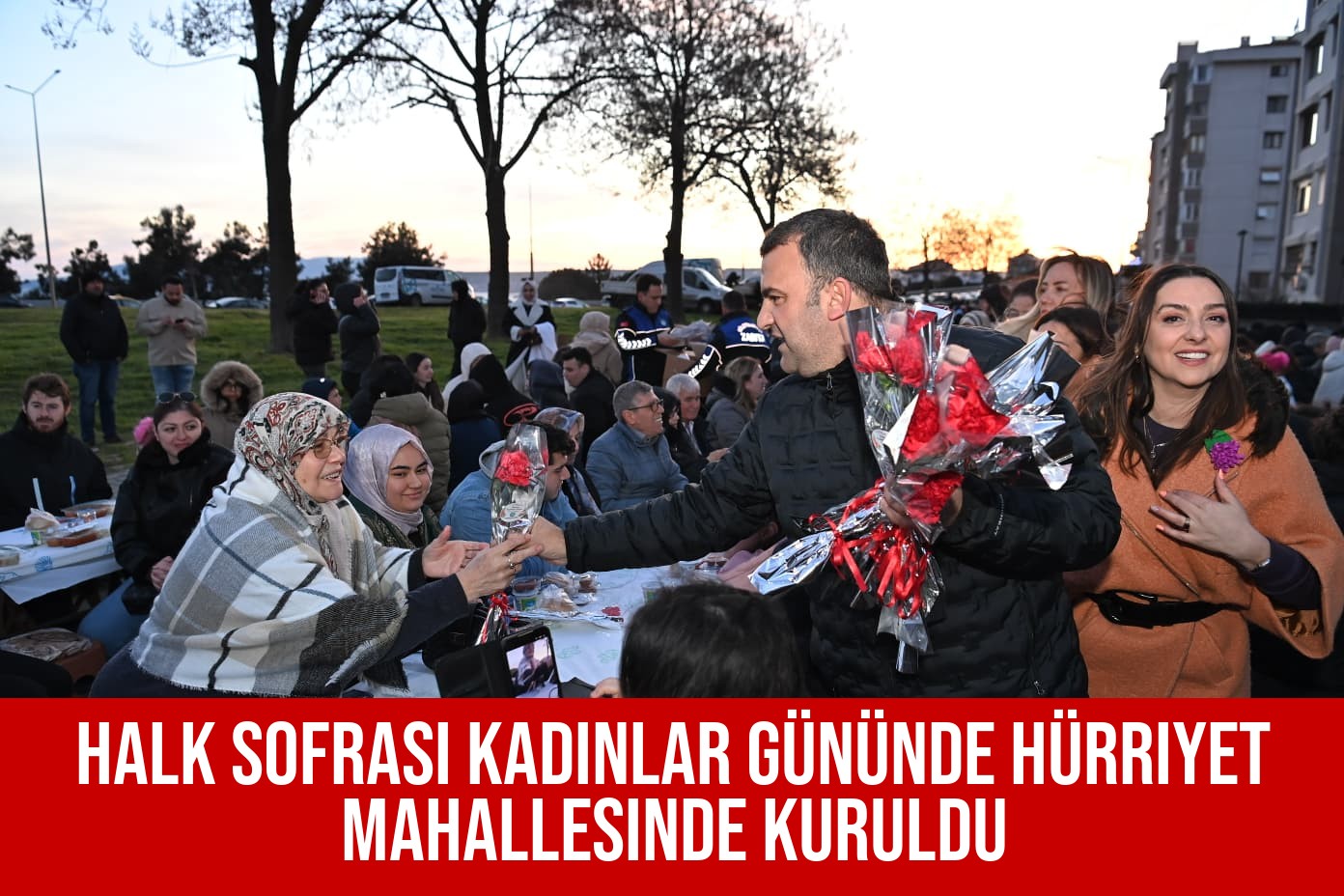 Halk Sofrası Kadınlar Gününde Hürriyet Mahallesinde Kuruldu