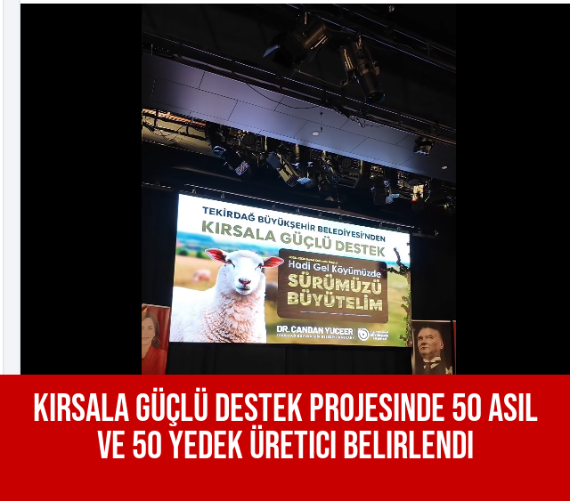 Kırsala Güçlü Destek Projesinde 50 Asil Ve 50 Yedek Üretici Belirlendi
